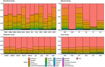 Microbiome analysis of raw honey reveals important factors influencing the bacterial and fungal communities